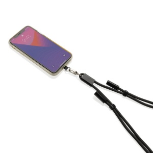 Cordon téléphone de 160cm avec câble 60W en rPET RCS LoopAmp 9