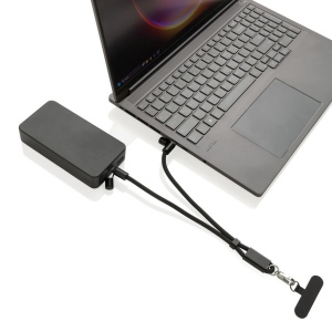Bracelet téléphone avec câble 60W en rPET RCS LoopAmp 12