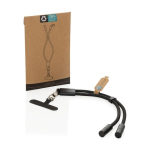 Bracelet téléphone avec câble 60W en rPET RCS LoopAmp 14
