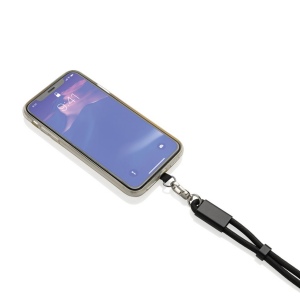 Bracelet téléphone avec câble 60W en rPET RCS LoopAmp 10