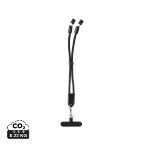 Bracelet téléphone avec câble 60W en rPET RCS LoopAmp