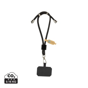 Bracelet téléphone réglable en rPET recyclé RCS CarryLoop 2