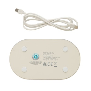 Réveil à bruit blanc en plastique recyclé RCS LumaRise 12