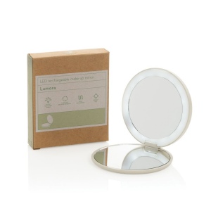 Miroir de maquillage à LED en plastique recyclé RCS Lumora 7
