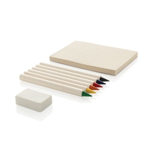 Set de 6 crayons de couleur avec carnet GRS Infinity Micki 3