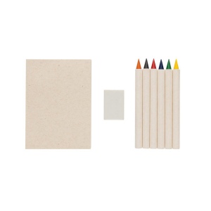 Set de 6 crayons de couleur avec carnet GRS Infinity Micki 4