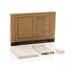 Set de 6 crayons de couleur avec carnet GRS Infinity Micki 7