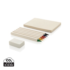 Set de 6 crayons de couleur avec carnet GRS Infinity Micki 2
