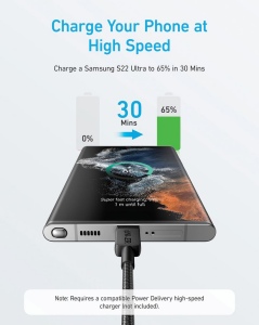 Câble Anker USB-C vers USB-C, 1,8 mètre, 60 W 7
