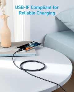 Câble Anker USB-C vers USB-C, 1,8 mètre, 60 W 8