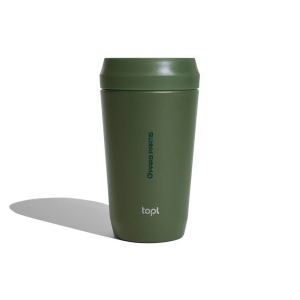 Mug 354 ml avec couvercle 360 en acier recyclé Topl 19