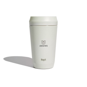 Mug 354 ml avec couvercle 360 en acier recyclé Topl 24