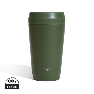 Mug 354 ml avec couvercle 360 en acier recyclé Topl 4