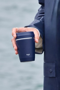 Mug 235 ml avec couvercle 360 en acier recyclé Topl 17