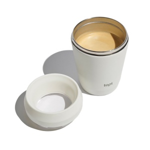 Mug 235 ml avec couvercle 360 en acier recyclé Topl 24