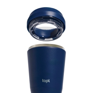 Mug 235 ml avec couvercle 360 en acier recyclé Topl 13