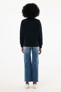Sweater IQONIQ à col montant zippé en coton recyclé Elgon 19