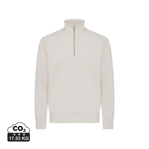 Sweater IQONIQ à col montant zippé en coton recyclé Elgon 157