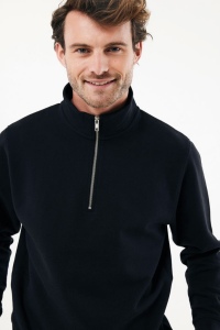 Sweater IQONIQ à col montant zippé en coton recyclé Elgon 23