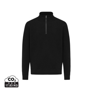 Sweater IQONIQ à col montant zippé en coton recyclé Elgon 29