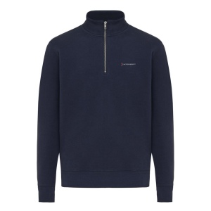 Sweater IQONIQ à col montant zippé en coton recyclé Elgon 36