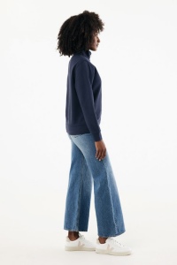 Sweater IQONIQ à col montant zippé en coton recyclé Elgon 39