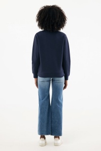 Sweater IQONIQ à col montant zippé en coton recyclé Elgon 40