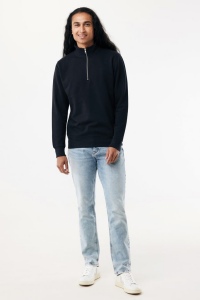 Sweater IQONIQ à col montant zippé en coton recyclé Elgon 11