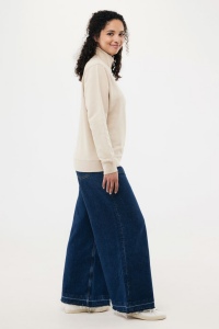 Sweater IQONIQ à col montant zippé en coton recyclé Elgon 65