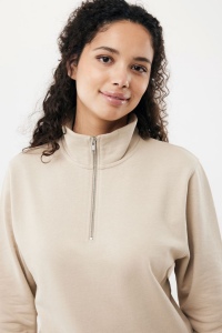 Sweater IQONIQ à col montant zippé en coton recyclé Elgon 67