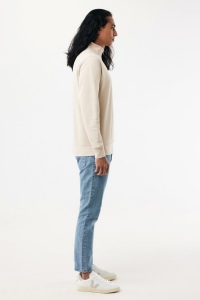 Sweater IQONIQ à col montant zippé en coton recyclé Elgon 70