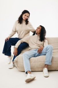 Sweater IQONIQ à col montant zippé en coton recyclé Elgon 73