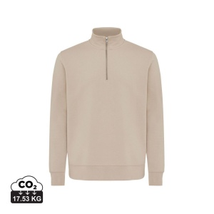 Sweater IQONIQ à col montant zippé en coton recyclé Elgon 83