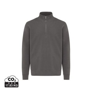 Sweater IQONIQ à col montant zippé en coton recyclé Elgon 104