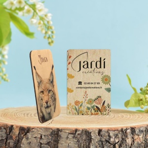 Magnet bois 75x50mm Bords arrondis