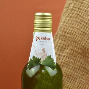 Collerette bouteille papier graines 4 faces