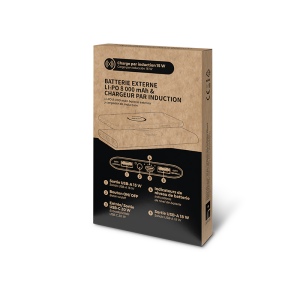BATTERIE EXTERNE Li-po 8000 mAh ET CHARGEUR PAR INDUCTION 15W 7