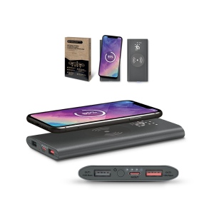 BATTERIE EXTERNE Li-po 8000 mAh ET CHARGEUR PAR INDUCTION 15W