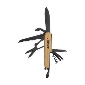 Couteau de poche avec un manche en bambou certifié FSC 100% 3
