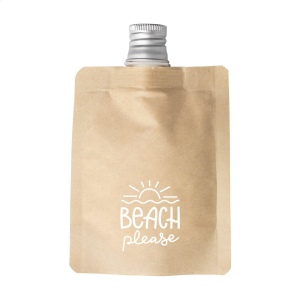 Lotion solaire protectrice (indice 30) dans un sachet pratique en papier kraft 2