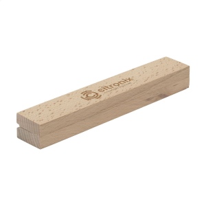 Cassette en bois de hêtre adaptée pour 1 instrument d'écriture