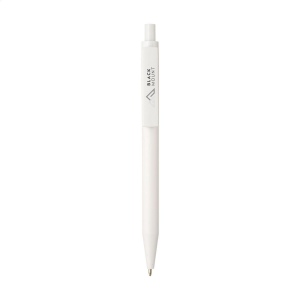 Stylo à bille à encre bleu avec un corps au design épuré, fabriqué à partir d'ABS recyclé à 100% et certifié GRS 10