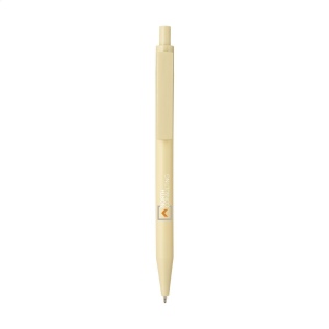 Stylo à bille à encre bleu avec un corps au design épuré, fabriqué à partir d'ABS recyclé à 100% et certifié GRS 11