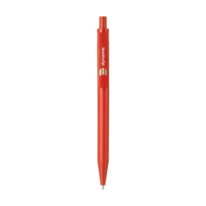 Stylo à bille à encre bleu avec un corps au design épuré, fabriqué à partir d'ABS recyclé à 100% et certifié GRS 12