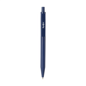 Stylo à bille à encre bleu avec un corps au design épuré, fabriqué à partir d'ABS recyclé à 100% et certifié GRS 15