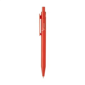 Stylo à bille à encre bleu avec un corps au design épuré, fabriqué à partir d'ABS recyclé à 100% et certifié GRS 5