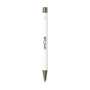 Stylo à bille à encre bleue avec un corps en aluminium 100% recyclé certifié GRS 7