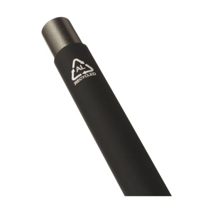 Stylo à bille à encre bleue avec un corps en aluminium 100% recyclé certifié GRS 13