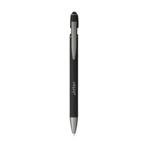 Stylo à bille à encre bleue avec un corps en aluminium recyclé 4
