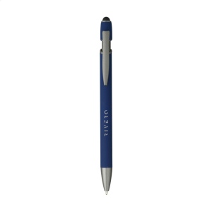 Stylo à bille à encre bleue avec un corps en aluminium recyclé 6